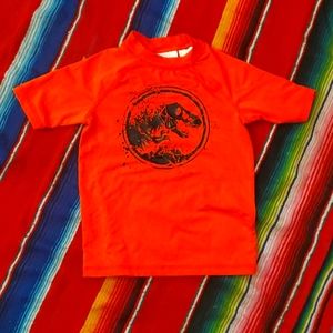 Boys Jurassic world rash guard
